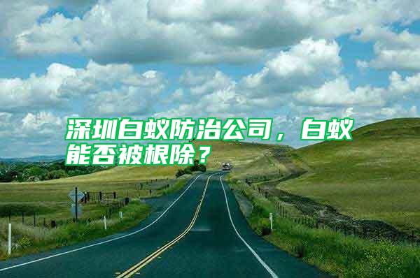 深圳白蟻防治公司，白蟻能否被根除？