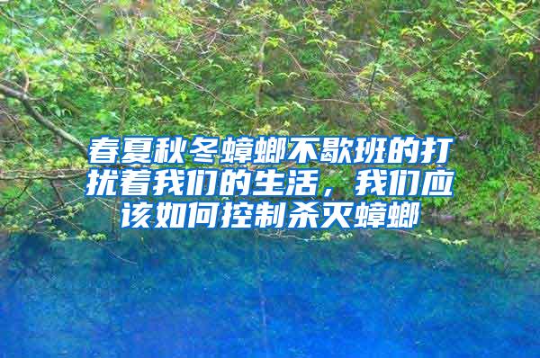 春夏秋冬蟑螂不歇班的打擾著我們的生活，我們應該如何控制殺滅蟑螂