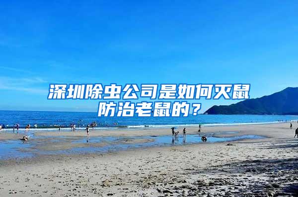 深圳除蟲公司是如何滅鼠防治老鼠的？