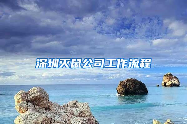 深圳滅鼠公司工作流程