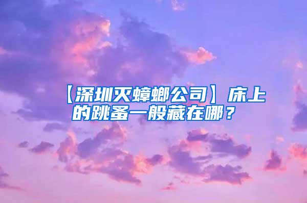 【深圳滅蟑螂公司】床上的跳蚤一般藏在哪？