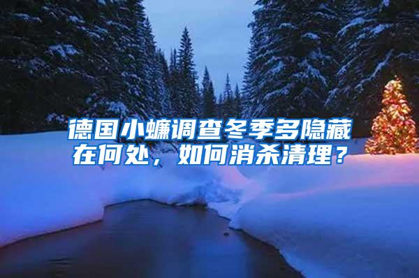 德國(guó)小蠊調(diào)查冬季多隱藏在何處，如何消殺清理？