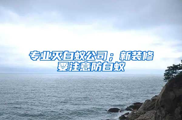 專業(yè)滅白蟻公司；新裝修要注意防白蟻