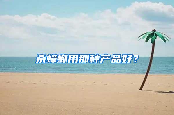 殺蟑螂用那種產品好？