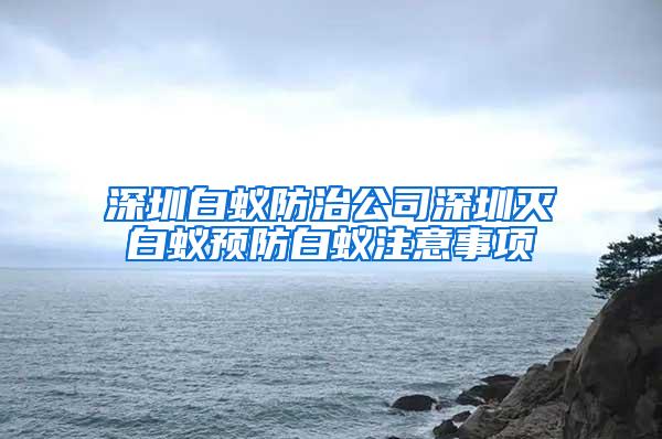 深圳白蟻防治公司深圳滅白蟻預防白蟻注意事項