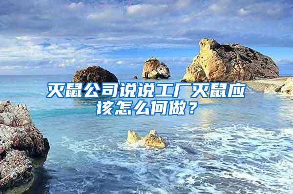 滅鼠公司說說工廠滅鼠應該怎么何做？