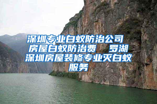 深圳專業白蟻防治公司 房屋白蟻防治費  羅湖深圳房屋裝修專業滅白蟻服務