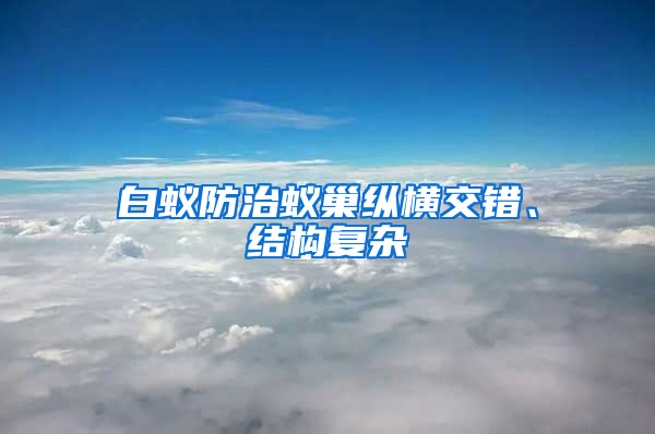 白蟻防治蟻巢縱橫交錯、結構復雜