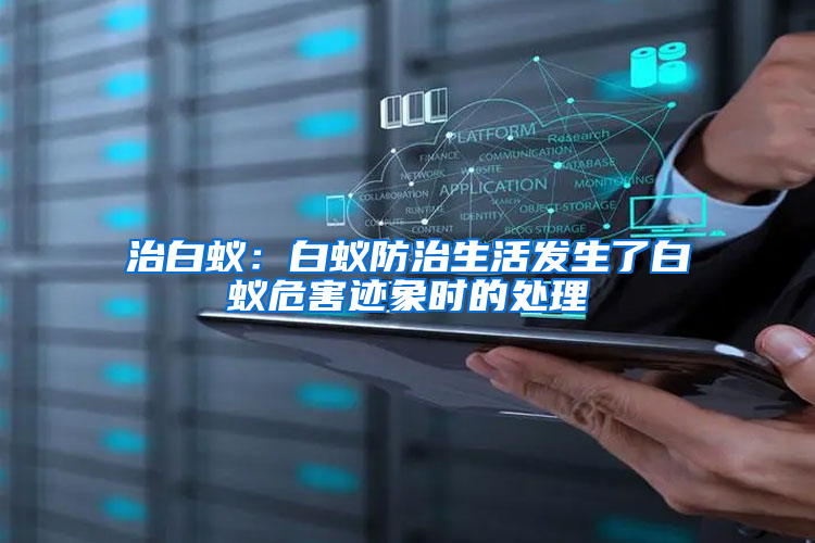 治白蟻：白蟻防治生活發生了白蟻危害跡象時的處理